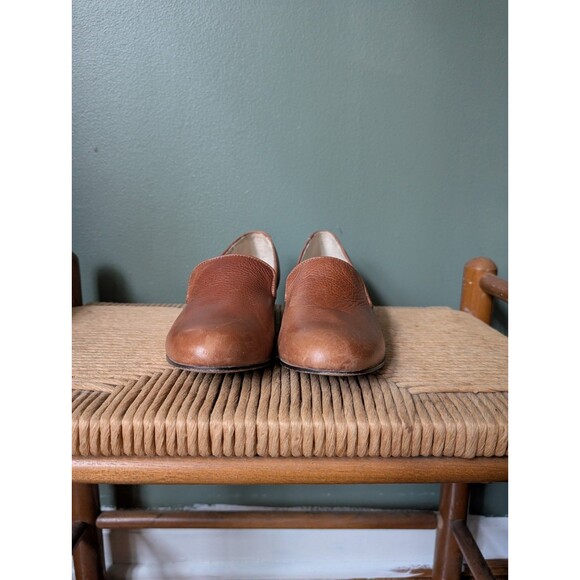 L.L. Bean Womens Brown Leather Loafers Shoes Sz 8 Preppy Mature Work Teacher - Picture 4 of 8